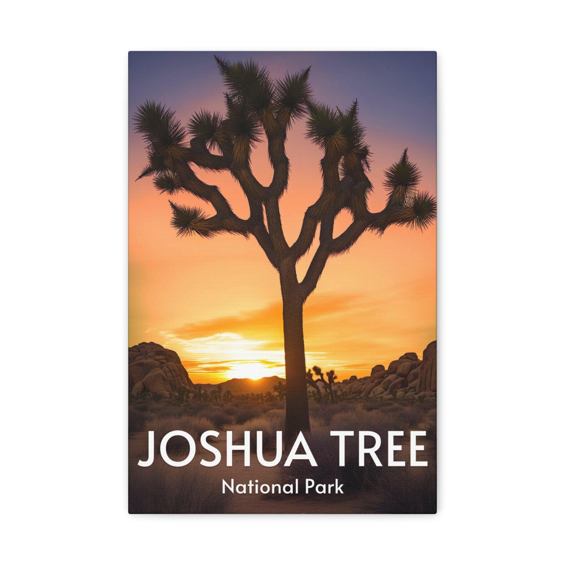 Joshua Tree canvas, desert tree