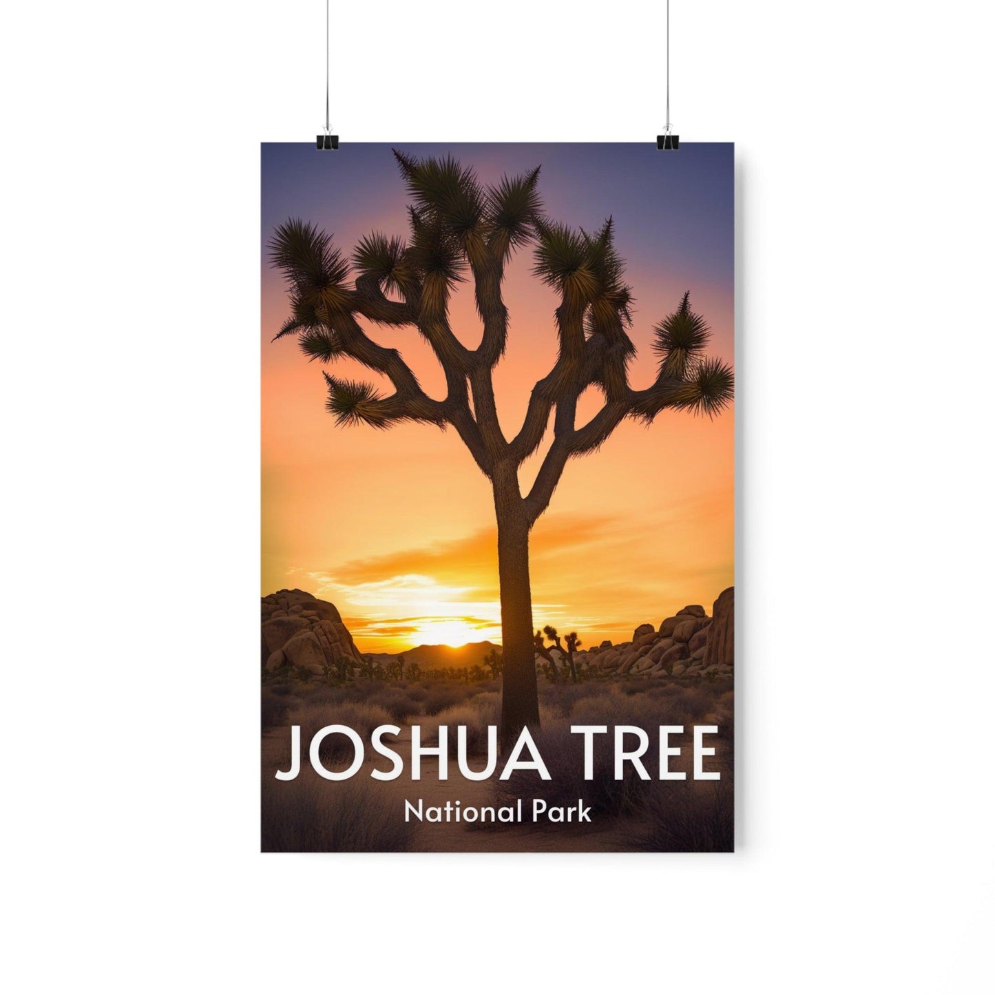 Joshua Tree Poster, desert tree