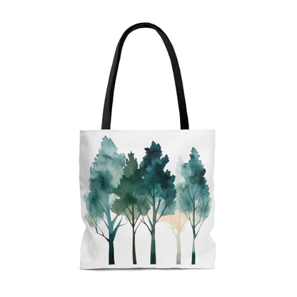 Watercolor Trees Tote Bag