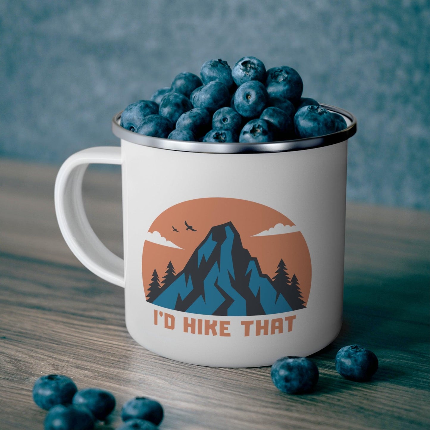 I'd Hike That Enamel Camping Mug