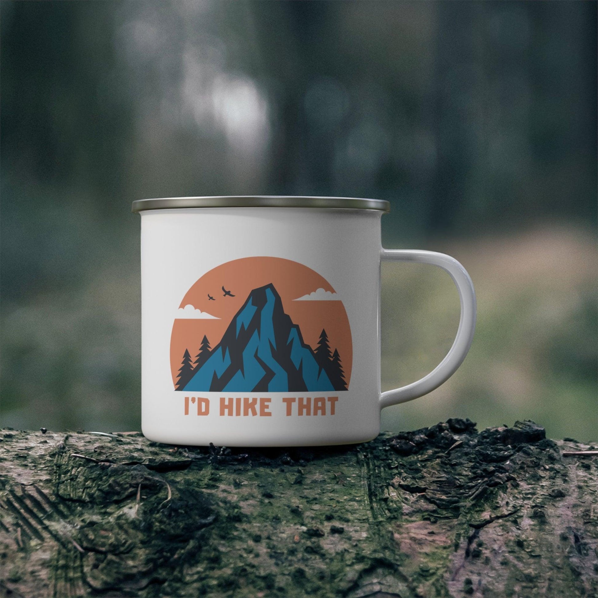 I'd Hike That Enamel Camping Mug