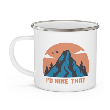 I'd Hike That Enamel Camping Mug