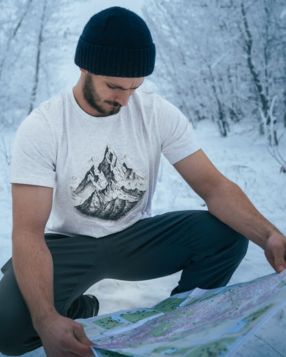 Mountain Range Pencil Art Unisex T-shirt