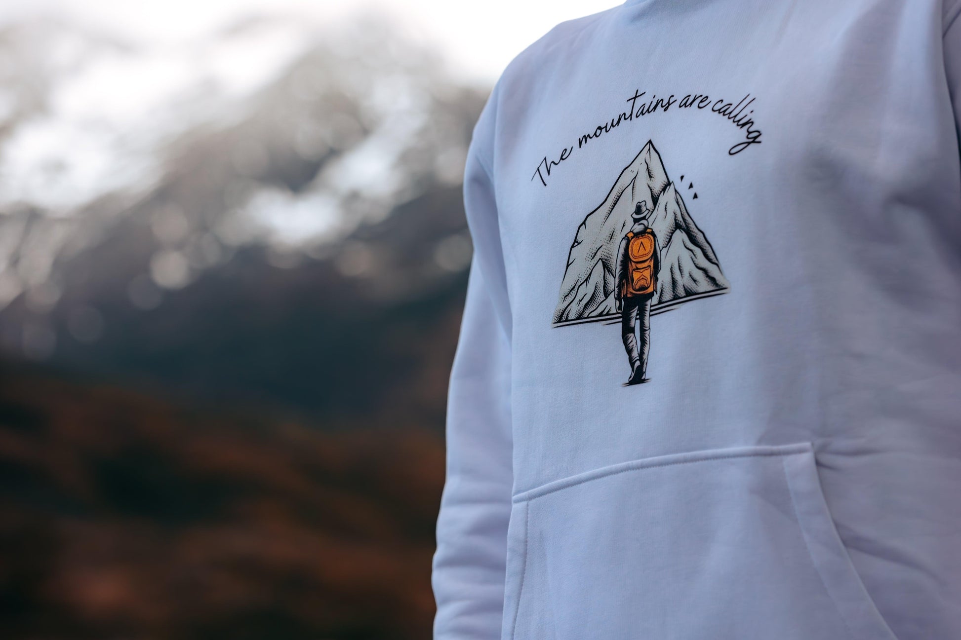 The Mountains are Calling Premium eco hoodie - Wander Trails