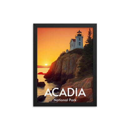 Acadia National Park Framed poster - Wander Trails