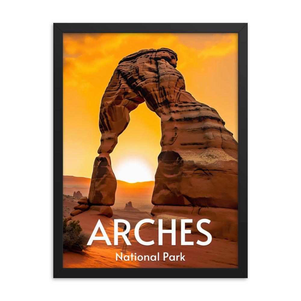 Arches National Park Framed poster - Wander Trails