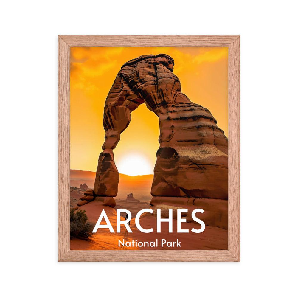 Arches National Park Framed poster - Wander Trails