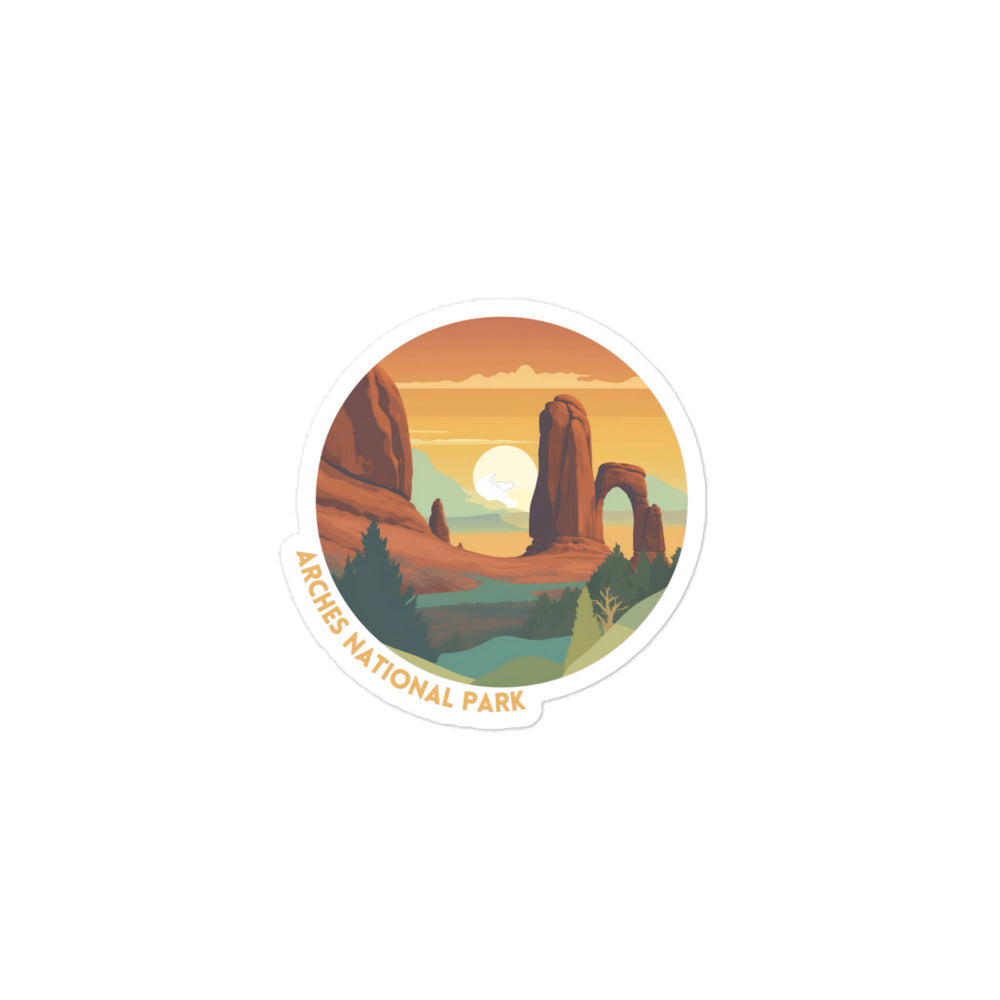 Arches National Park sticker - Wander Trails