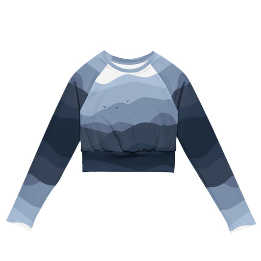 Blue Hour Mountains Crop Top - Wander Trails