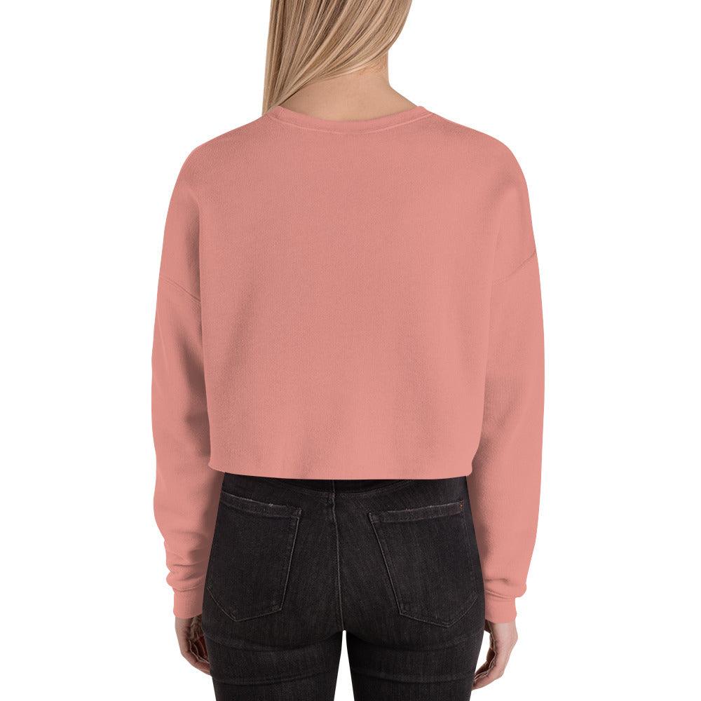 Butterfly Flow Cropped Fleece Sweatshirt - Wander Trails