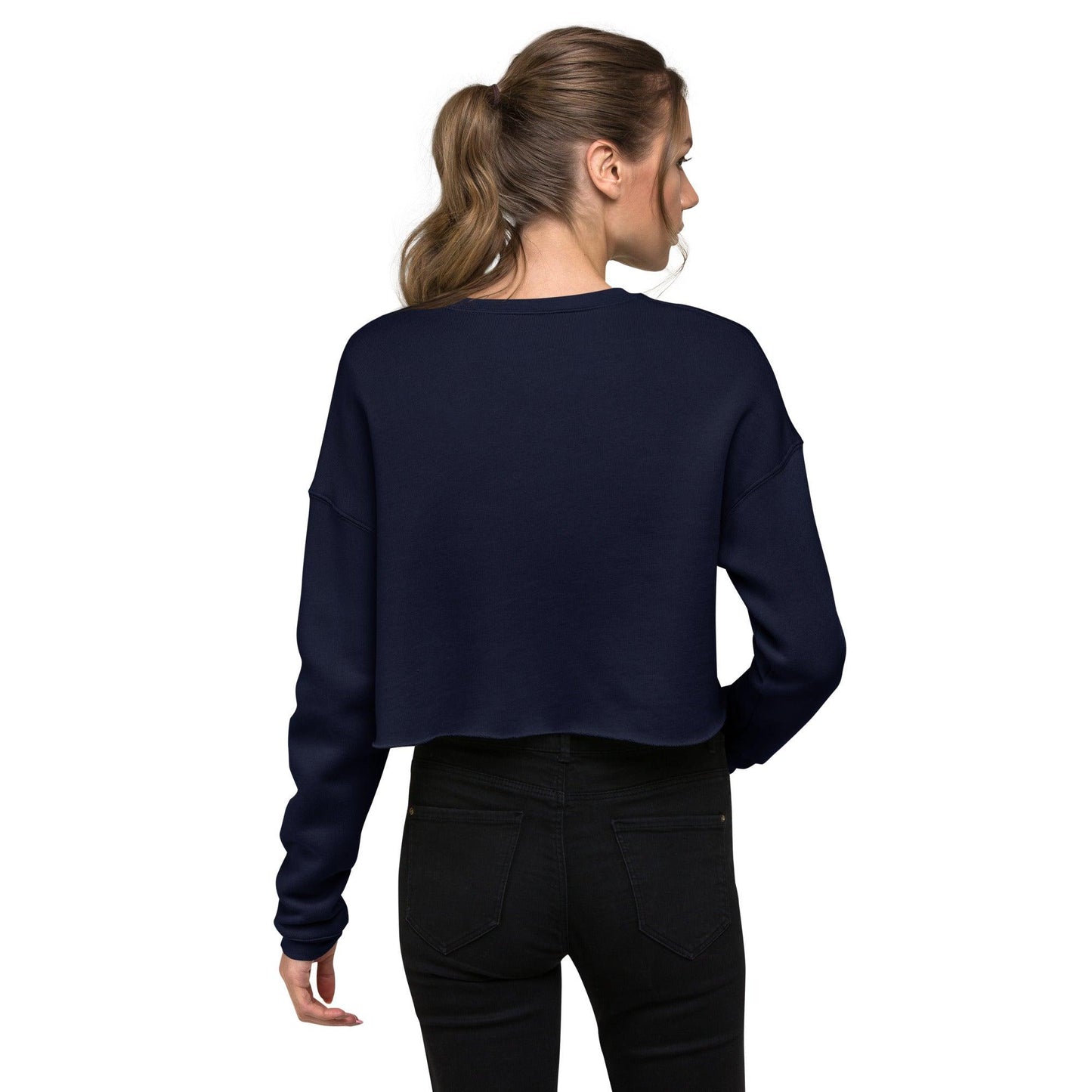 Butterfly Flow Cropped Fleece Sweatshirt - Wander Trails