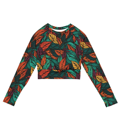 Fall Vibes Long Sleeve Crop Top - Wander Trails