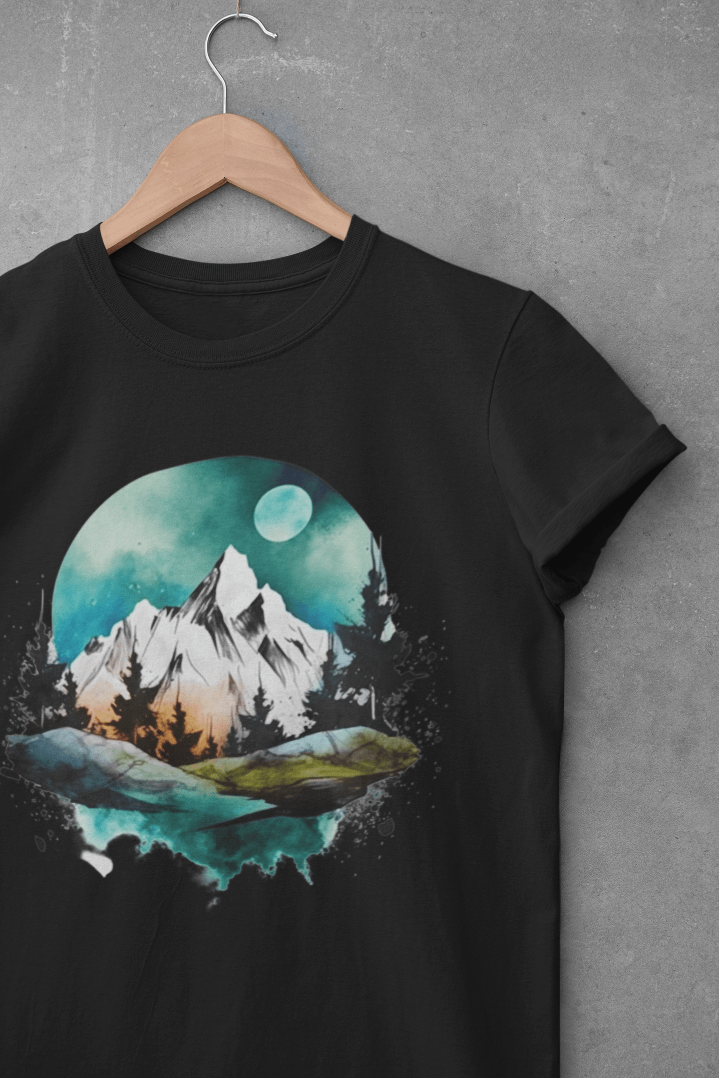 Full Moon Mountain Unisex T-shirt - Wander Trails