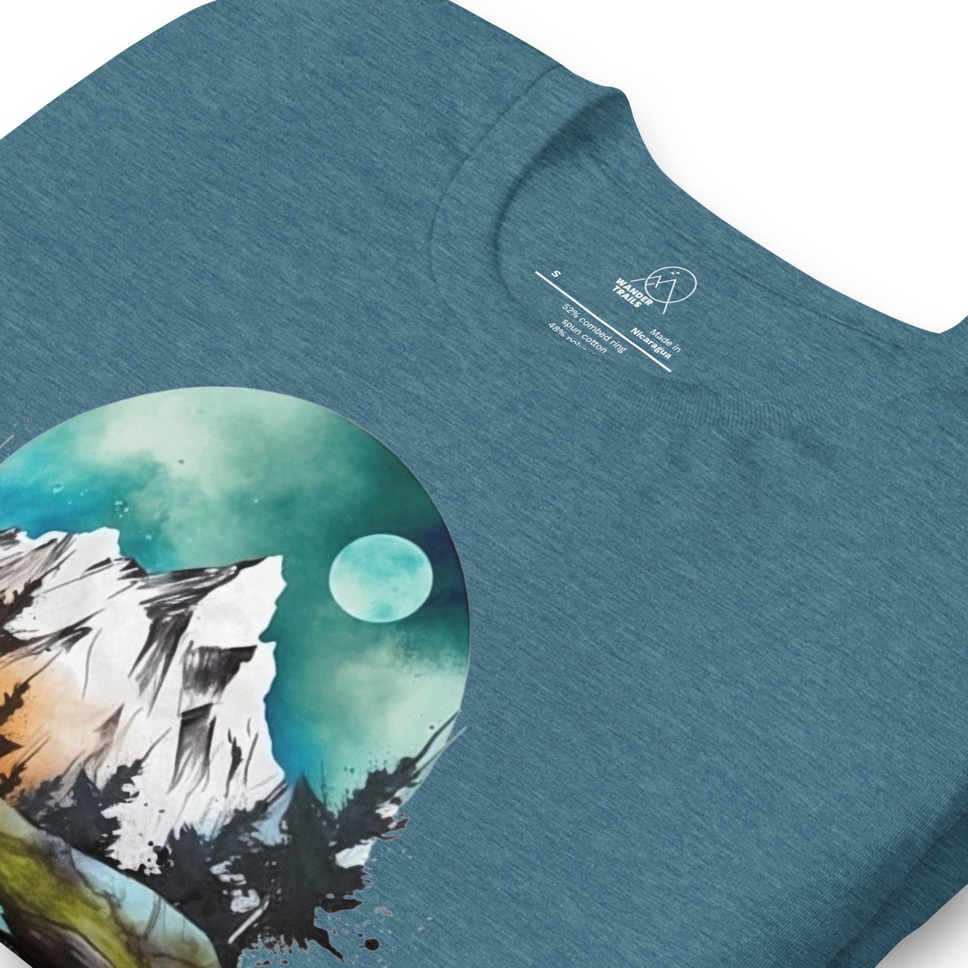 Full Moon Mountain Unisex T-shirt - Wander Trails