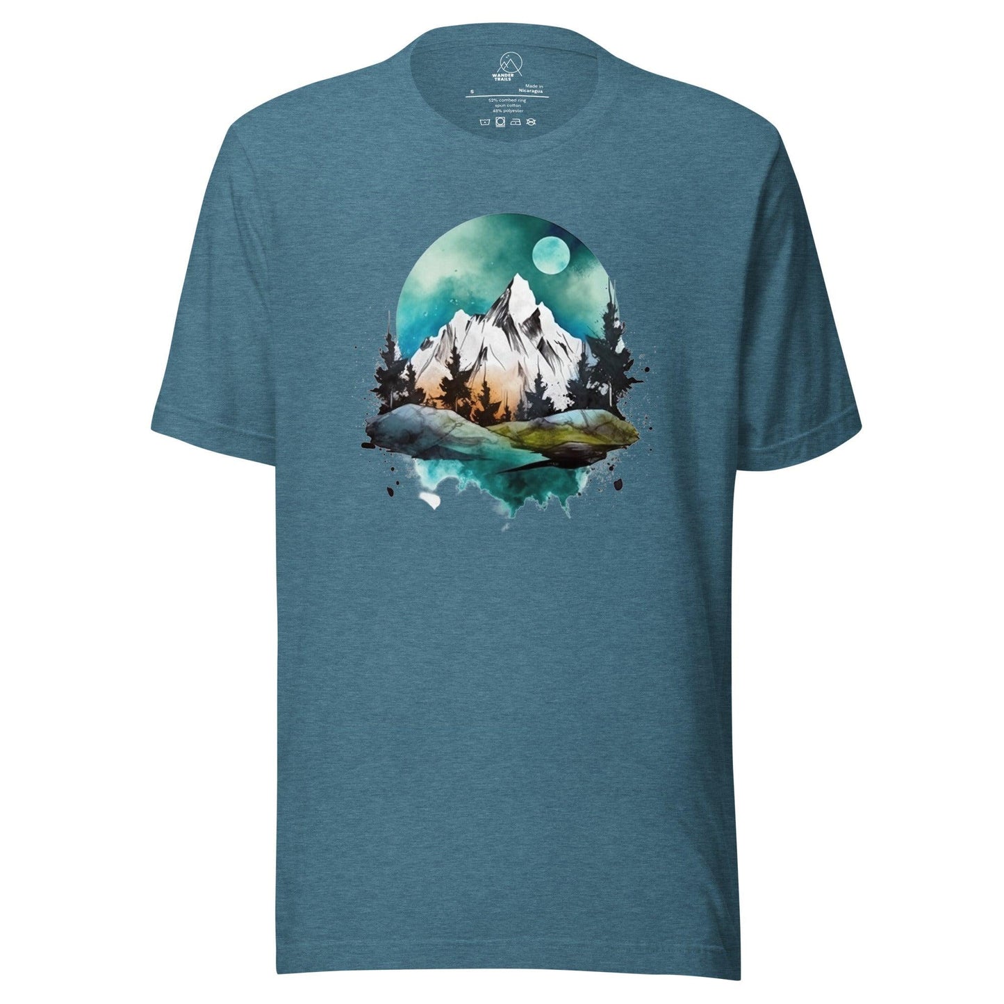 Full Moon Mountain Unisex T-shirt - Wander Trails