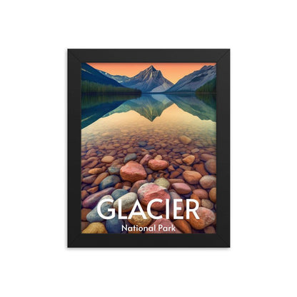 Glacier National Park Framed poster - Wander Trails