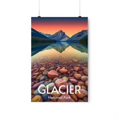 Glacier National Park Poster - Premium Matte Posters - Wander Trails