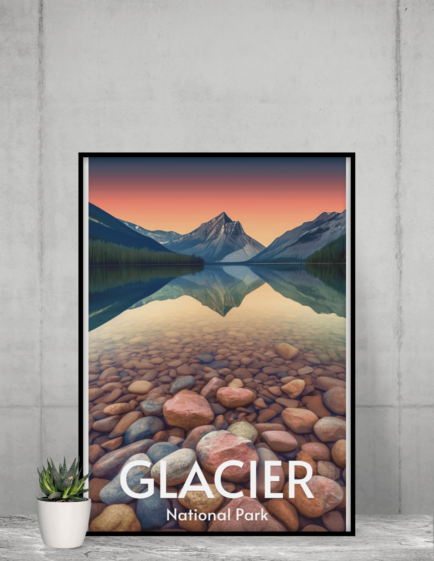 Glacier National Park Poster - Premium Matte Posters - Wander Trails