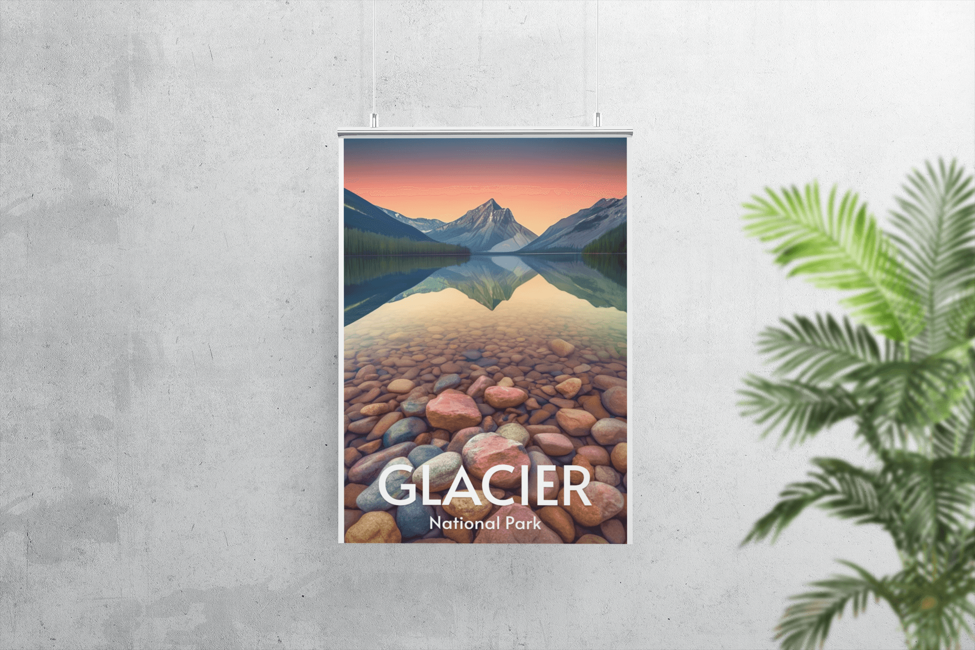 Glacier National Park Poster - Premium Matte Posters - Wander Trails