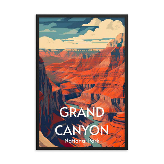 Grand Canyon National Park Framed poster - Wander Trails