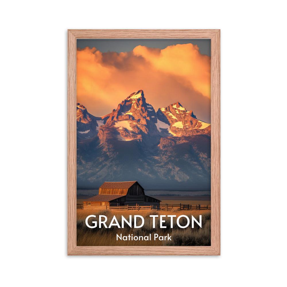 Grand Teton National Park Framed poster - Wander Trails