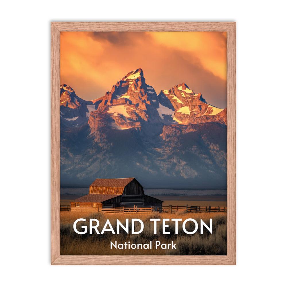 Grand Teton National Park Framed poster - Wander Trails