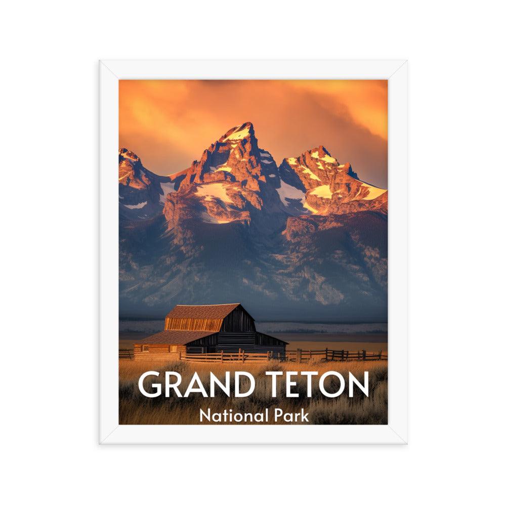 Grand Teton National Park Framed poster - Wander Trails