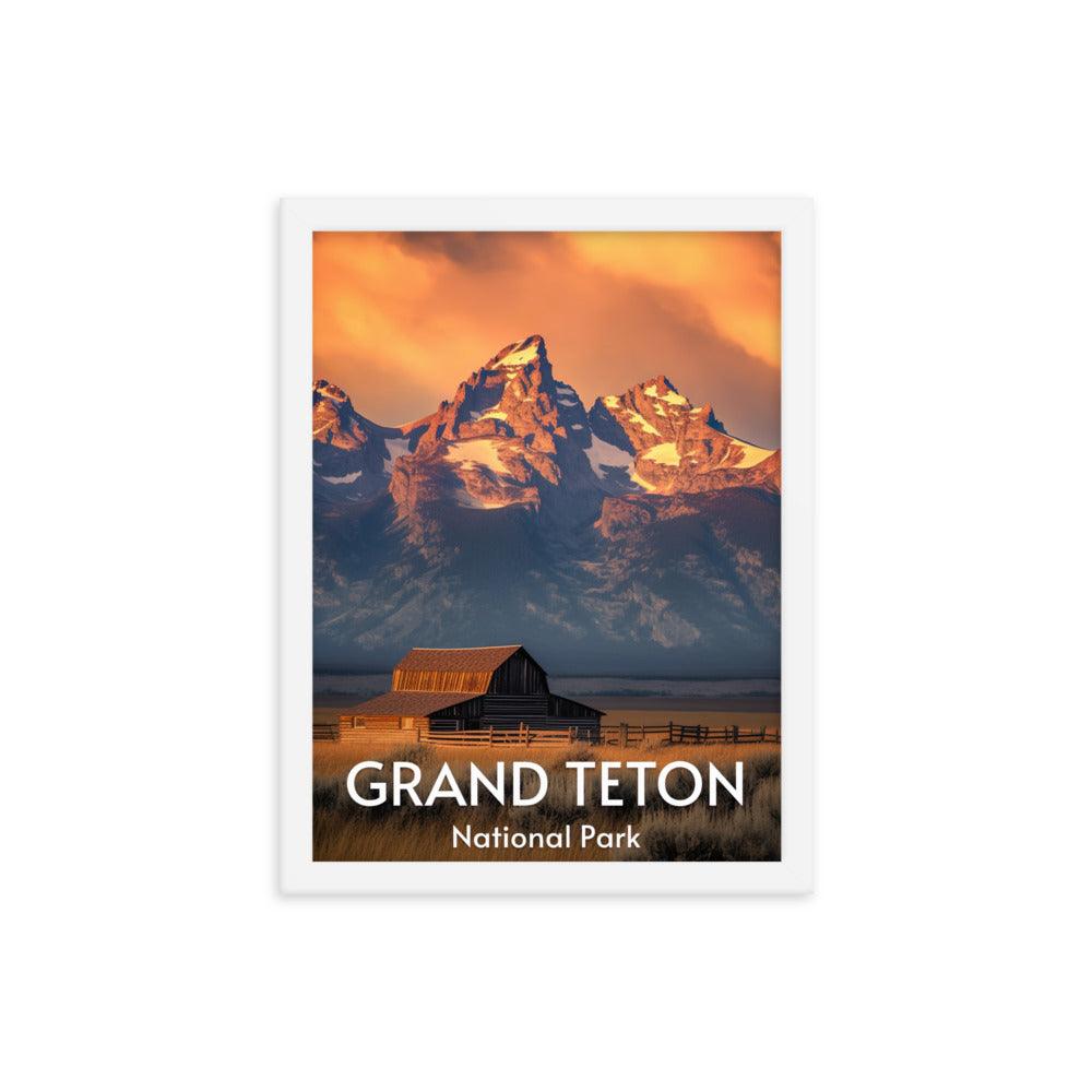 Grand Teton National Park Framed poster - Wander Trails