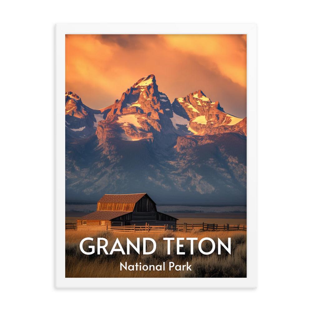 Grand Teton National Park Framed poster - Wander Trails