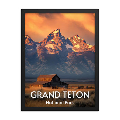 Grand Teton National Park Framed poster - Wander Trails