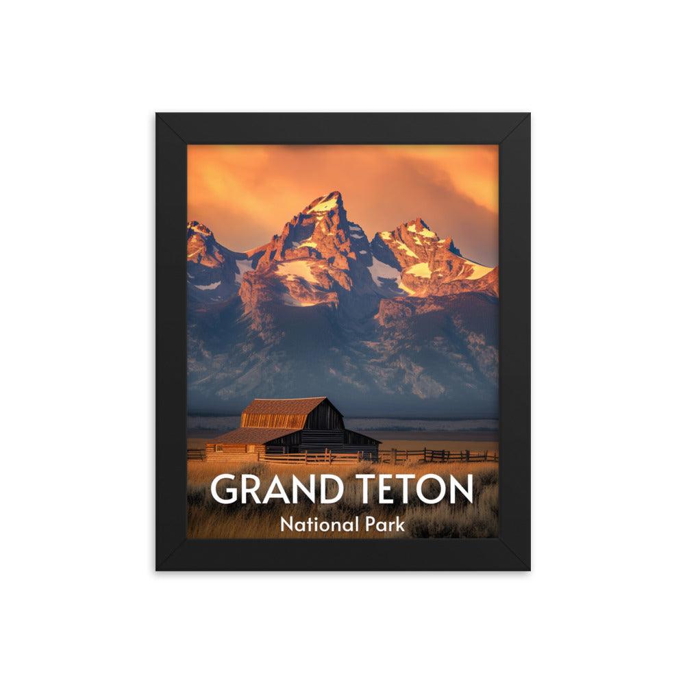 Grand Teton National Park Framed poster - Wander Trails