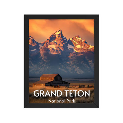 Grand Teton National Park Framed poster - Wander Trails