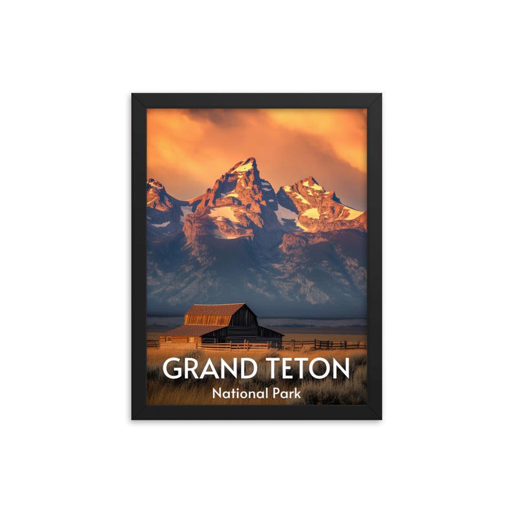 Grand Teton National Park Framed poster - Wander Trails