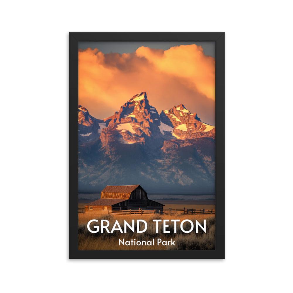 Grand Teton National Park Framed poster - Wander Trails