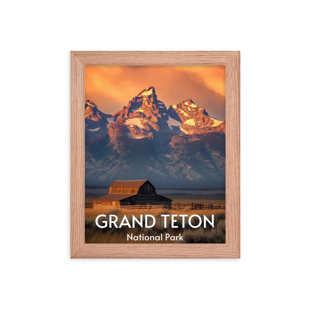 Grand Teton National Park Framed poster - Wander Trails