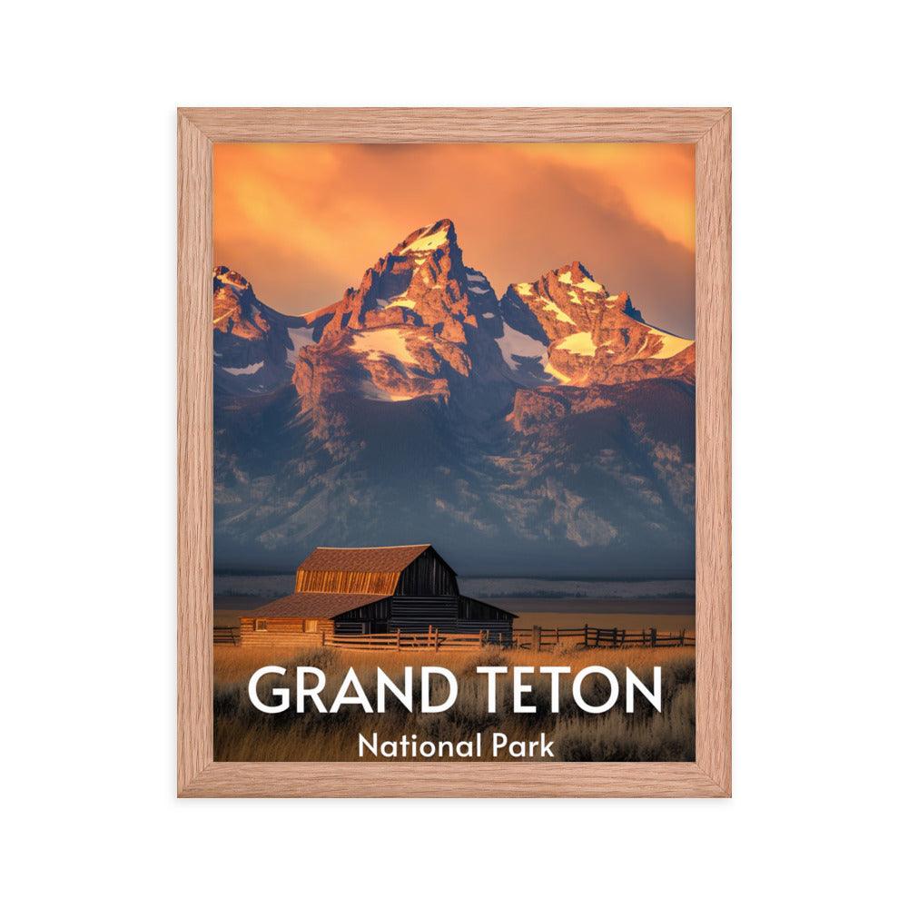 Grand Teton National Park Framed poster - Wander Trails