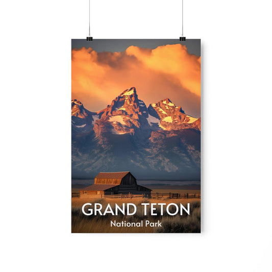 Grand Teton National Park Poster - Premium Matte Posters - Wander Trails