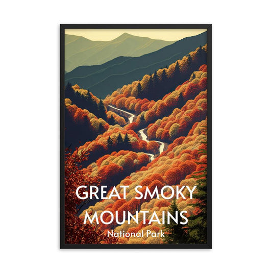 Great Smoky Mountains Framed poster - Wander Trails