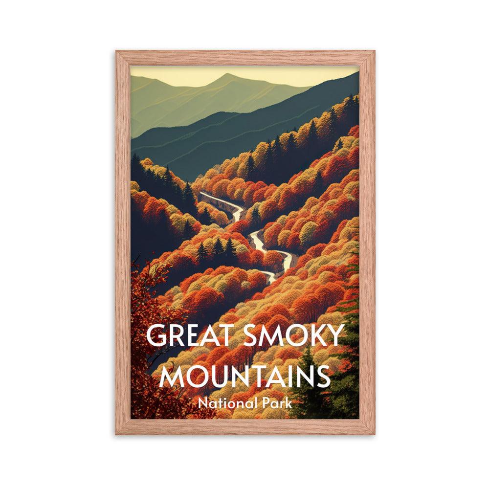 Great Smoky Mountains Framed poster - Wander Trails