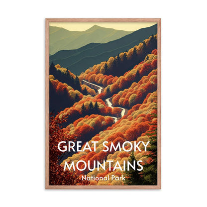 Great Smoky Mountains Framed poster - Wander Trails