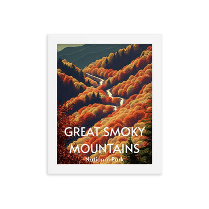 Great Smoky Mountains Framed poster - Wander Trails