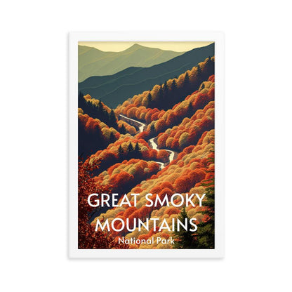 Great Smoky Mountains Framed poster - Wander Trails