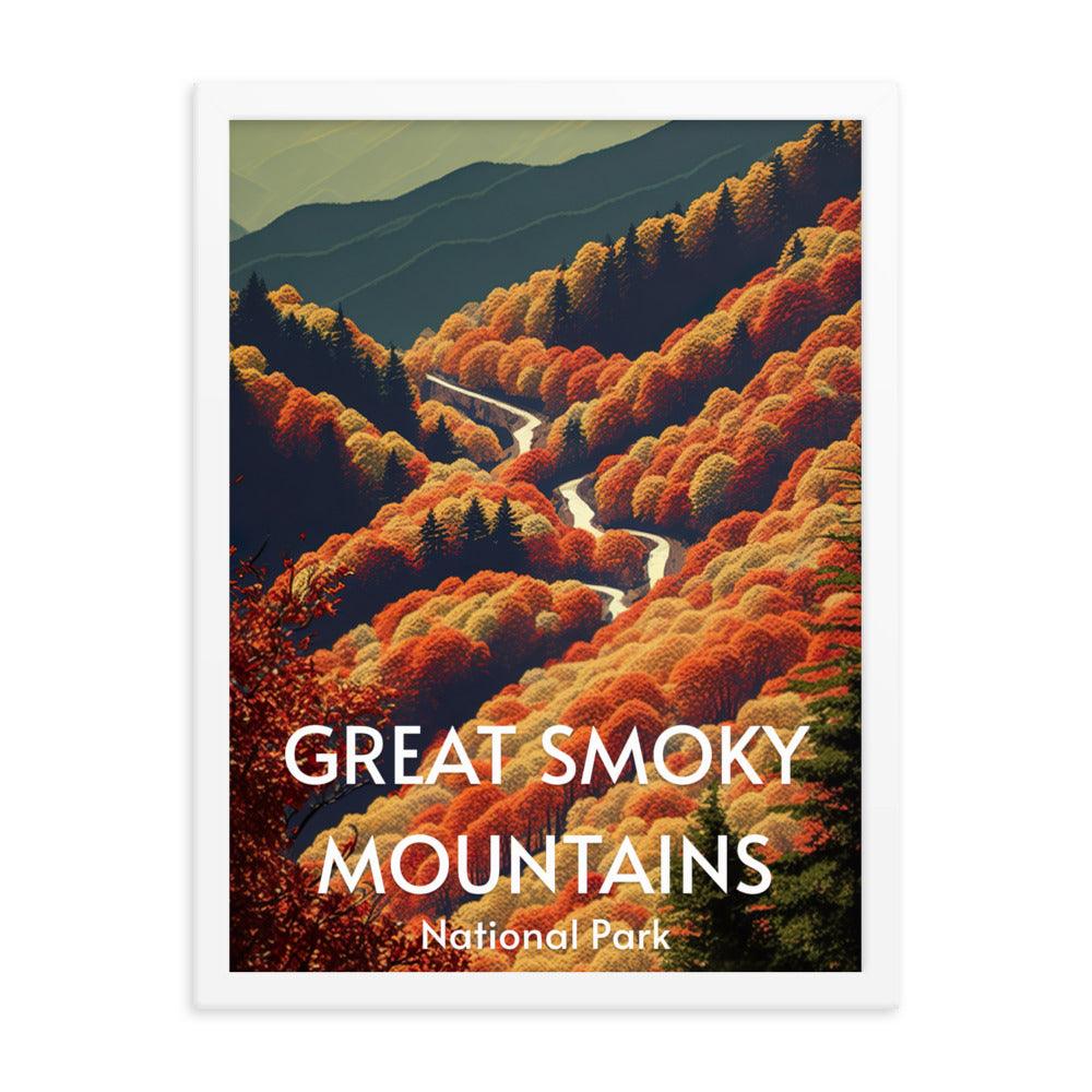 Great Smoky Mountains Framed poster - Wander Trails