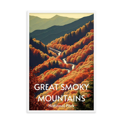 Great Smoky Mountains Framed poster - Wander Trails