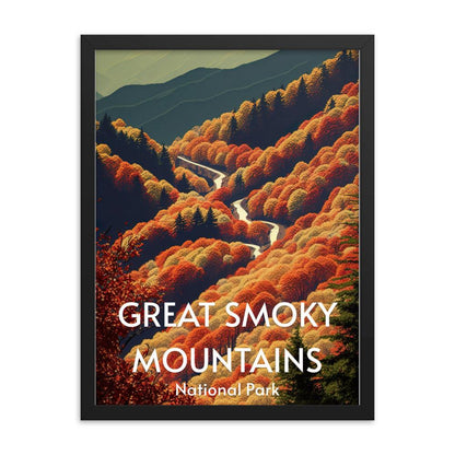 Great Smoky Mountains Framed poster - Wander Trails