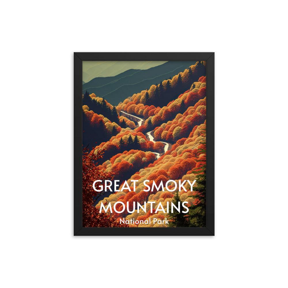 Great Smoky Mountains Framed poster - Wander Trails