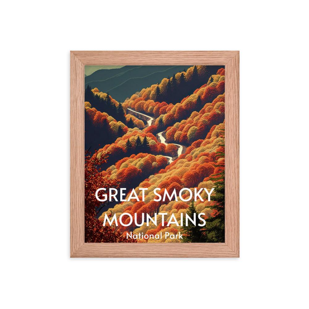 Great Smoky Mountains Framed poster - Wander Trails