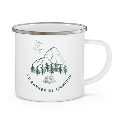 I'd rather be Camping Enamel Camping Mug - Wander Trails