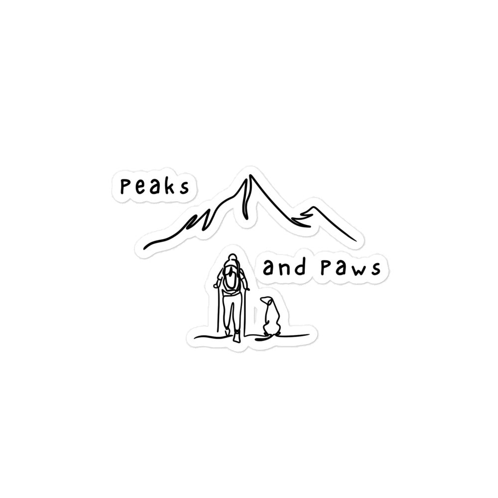 Peaks and Paws stickers