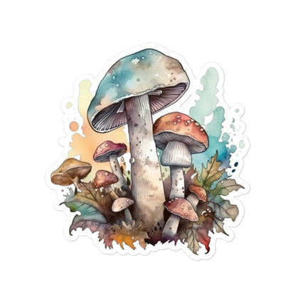 Watercolor mushroom sticker